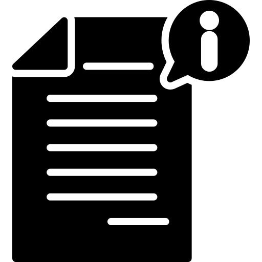 Icon menu mobie infomation